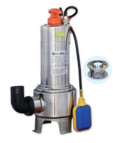 WATER SOUND WQD20-10-1.1GF -1.5 HP-220V- KOMPLE PASLANMAZ PİS SU DALGIÇ POMPA