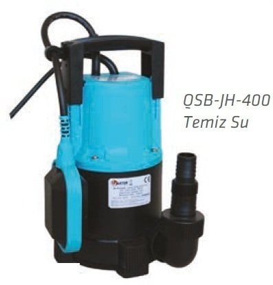 WATER SOUND QSB-JH-400 -0.55 HP-220V- PLASTİK GÖVDELİ DRENAJ DALGIÇ POMPA