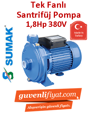 SUMAK SMT180 1.8Hp 380v Tek Fanlı Santrifüj Pompa