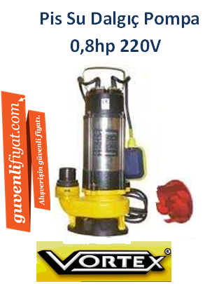 VORTEX VX-80 0.8HP 220V Pis Su Dalgıç Pompa