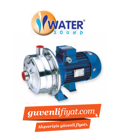 WATER SOUND WB 2-120/300 4.HP 380V ÇİFT KADEMELİ 304 KOMPLE PASLANMAZ ÇELİK SANTRİFÜJ POMPA