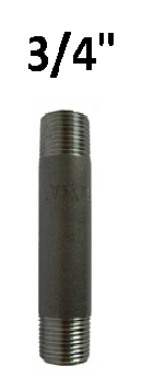 3/4\'\' 40 CM SİYAH BORU NİPELİ