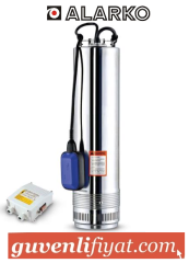 ALARKO SCM 4 1.HP 11/4'' 220V PASLANMAZ GÖVDELİ KESON KUYU DALGIÇ POMPA