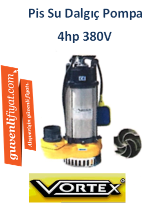VORTEX VX-400 4HP 380V Pis Su Dalgıç Pompa