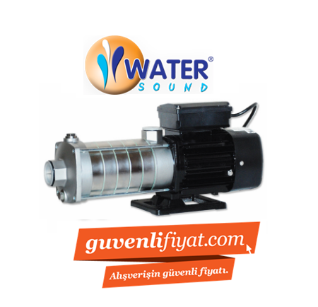 WATER SOUND CMH4-60 (304) 1.5 HP 220V YATIK MİLLİ ÇOK KADEMELİ KOMPLE PASLANMAZ ÇELİK SANTRİFÜJ POMPA