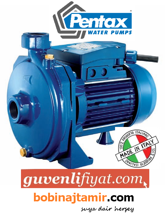 PENTAX CMT 100/00 1 HP 380 V TEK KADEMELİ DÖKÜM GÖVDELİ SANTRİFÜJ POMPA