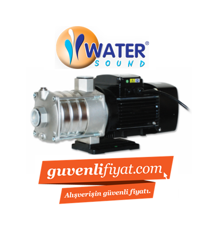 WATER SOUND CMH8-40 (304) 3 HP 220V YATIK MİLLİ ÇOK KADEMELİ KOMPLE PASLANMAZ ÇELİK SANTRİFÜJ POMPA
