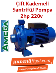 AMEGA SCM 2-55 2hp 220v Çift Kademeli Santrifüj Pompa