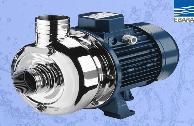 EBARA DWC V 500/3.0  380V 4HP Paslanmaz Çelik Açık Fanlı Santrifüj Pompa