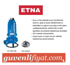 ETNA DCT 160 1.5 HP 380V DÖKÜM GÖVDELİ ENDÜSTRİYEL TİP DRENAJ DALGIÇ POMPA