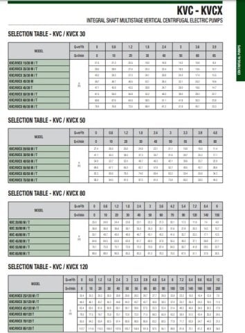 Dab  KVCX  30-80 M      1 kW  220V   Dikey Milli Çok Kademeli Santrifüj Pompa