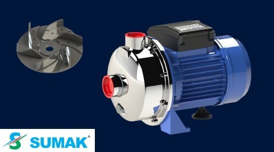 Sumak SMINOX/A-150/2T X   1.5Hp 380V  Paslanmaz Santrifüj Pompa (AISI 316)