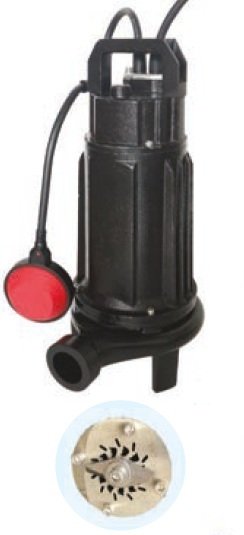 WATER SOUND VHG100/32MF -1 HP-220V- DÖKÜM GÖVDELİ PARÇALAYICILI ATIK SU POMPA