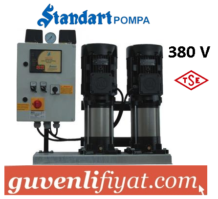 STANDART TH 2xSBT-V 100/4 5.5 HP 380V ÇİFT POMPALI TAM OTOMATİK PAKET HİDROFOR