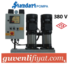 Standart TH 2xSBT-V 100/4 5.5hp 380v Çift Pompalı Tam Otomatik Paket Hidrofor