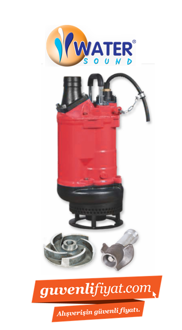 WATER SOUND KBD22.2 - 3.HP 380V ENDÜSTRİYEL TİP UZUN SÜRELİ ÇALIŞMAYA DAYANIKLI KARIŞTIRICILI ÇAMUR DALGIÇ POMPA 2900 d/d