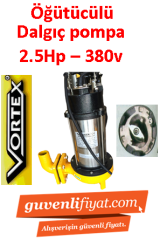 VORTEX CUT 1800 AF 2.5Hp 380V Öğütücülü Çelik Bıçaklı Fos. Dalgıç Pompa