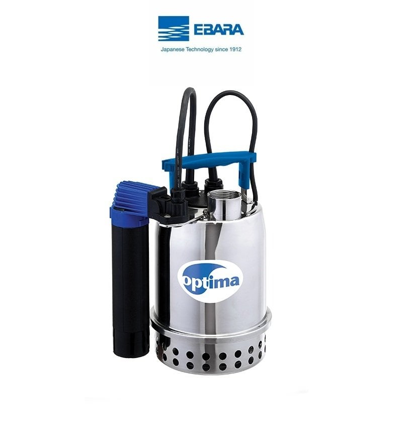 EBARA OPTIMA MS 0,33HP 220V Paslanmaz Çelik Drenaj Dalgıç Pompa