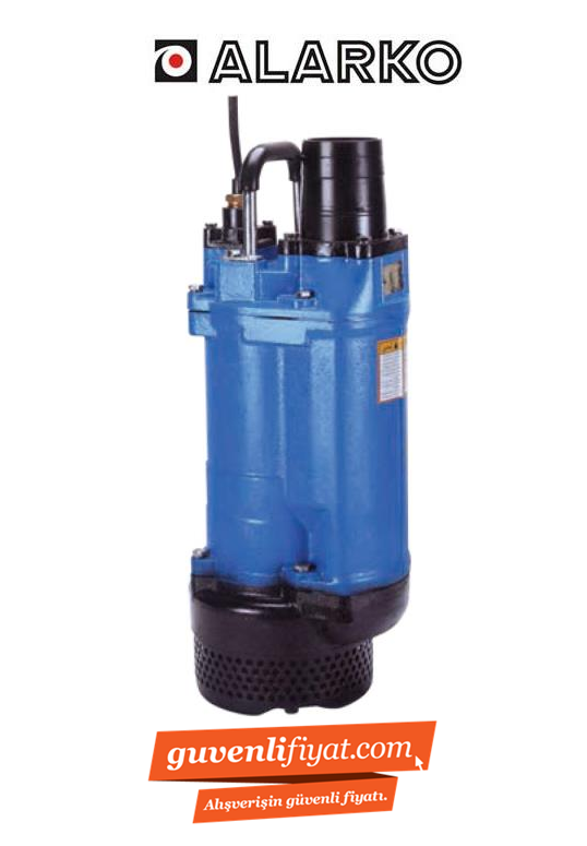 ALARKO WQO 22.2 - 3.HP 380V KİRLİ - ATIK SU DALGIÇ POMPA