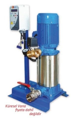 WATER SOUND 1VM6-8.5X8T -4 HP-380V- NORİL FANLI TEK POMPALI PAKET HİDROFOR