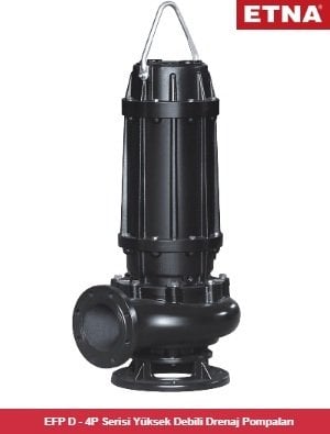 Etna EFP 75D-4P     10Hp 380V  Yüksek Debili  Drenaj Pompası