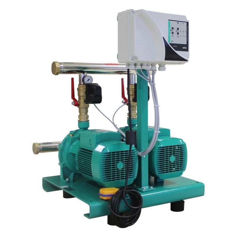 WİLO COE2-WP101-380V-2X2 HP- 2(İKİ) POMPALI İKİ KADEMELİ YATAY MONOBLOK TRİFAZE HİDROFOR