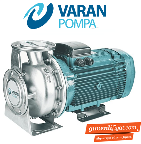 Varan Pompa CA65-50-200/11T 11kw-15hp (AISI 316) Komple Paslanmaz Çelik Santrifüj Pompa