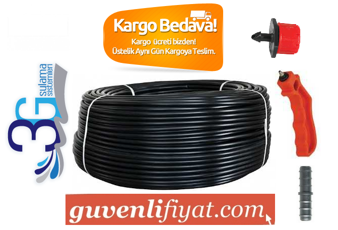 16 MM DELİKSİZ DÜZ DAMLAMA BORUSU  PAKET 3