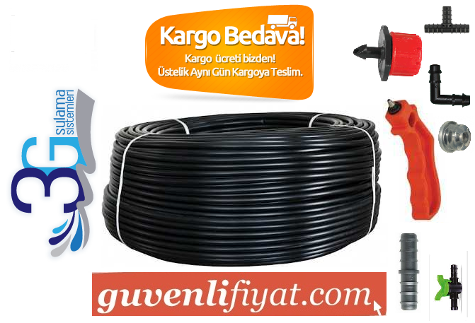 ​​​​​16 MM DELİKSİZ DÜZ DAMLAMA BORUSU  PAKET 7