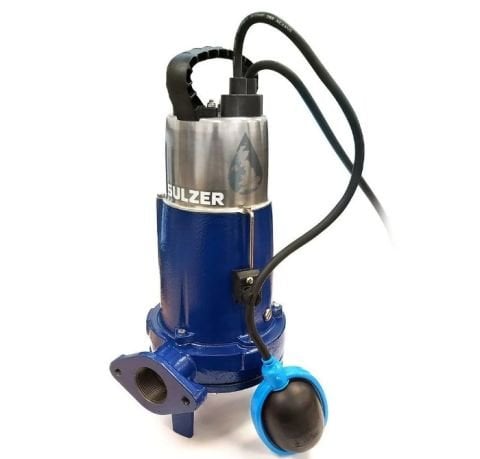 Sulzer PIRANHA 09/2 DKS 2kw (2,75hp) 220v Bıçaklı (Özel) Öğütücülü Foseptik Pis Su Dalgıç Pompa