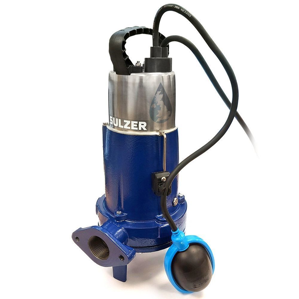 Sulzer PIRANHA 08-WKS 1kw (1,36hp) 220v Bıçaklı (Özel) Öğütücülü Foseptik Pis Su Dalgıç Pompa