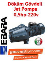 EBARA AGE 0.50 M 0.5hp 220V Döküm Gövdeli Jet Pompa