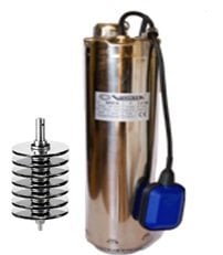 VORTEX SRX 406 M -1.5 HP-220V-  ÇELİK FANLI ÇOK KADEMELİ PANOLU KESON KUYU DALGIÇ POMPA