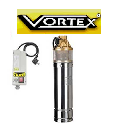 VORTEX VTM 08 M -0.8 HP KENDİNDEN 20 M KABLOLU+ KUM. PANOLU 4\'\' PAKET DALGIÇ POMPA