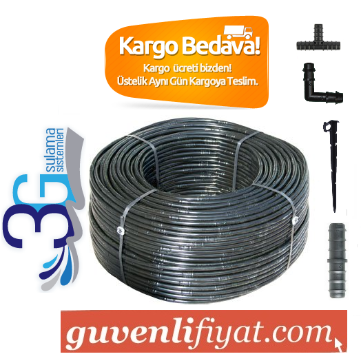 ​16 X 50 CM 400 MT DELİKLİ DAMLAMA BORUSU PAKET 4