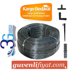 ​16 X 50 CM 400 MT DELİKLİ DAMLAMA BORUSU PAKET 4