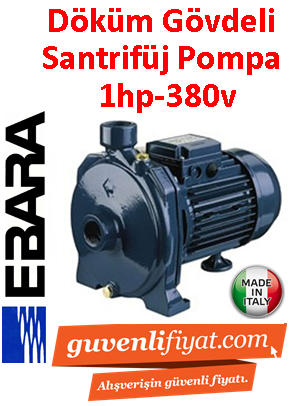 EBARA CMB 1.00 T 380v 1HP Tek Kademeli Döküm Santrifüj Pompa