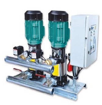 WATER SOUND 2WSE25/9T -10 HP-380V- İKİ POMPALI DİK MİLLİ EKO PAKET HİDROFOR