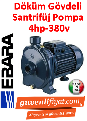 EBARA CMB 4.00 T 380v 4HP Tek Kademeli Döküm Santrifüj Pompa