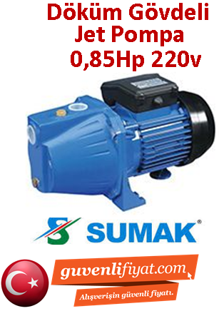 SUMAK SMJ85 0.85Hp 220v Döküm Gövdeli Jet Pompa