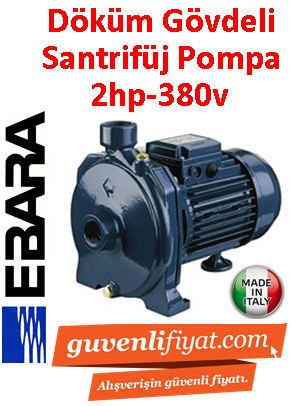 EBARA CMD 2.00 T 380v 2HP Tek Kademeli Döküm Santrifüj Pompa