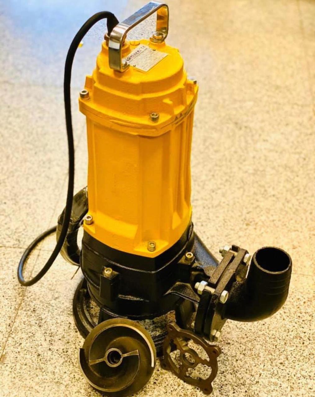 VORTEX WCR 300 BT  -3 HP 380V- PASLANMAZ FANLI ÖĞÜTÜCÜLÜ BIÇAKLI PİS SU DALGIÇ POMPA