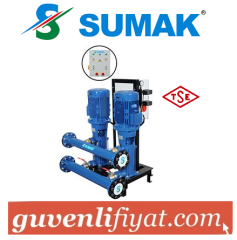 SUMAK SHT50/3B 2x30 HP 380V DÜŞEY MİLLİ KADEMELİ PAKET HİDROFOR