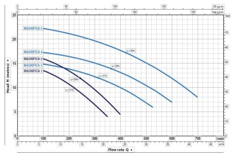 Pedrollo MAGNIFICA 4m     2Hp  220V   Ön Filtreli Havuz Pompası