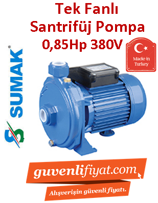 SUMAK SMT85 0.85Hp 380v Tek Fanlı Santrifüj Pompa