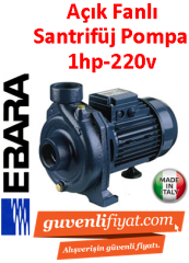 EBARA CMR 1.00M 220V 1HP Açık Fanlı Döküm Santrifüj Pompa