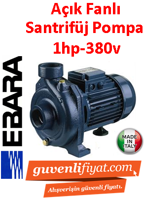 EBARA CMR 1.00T 380V 1HP Açık Fanlı Döküm Santrifüj Pompa