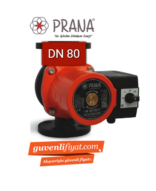 PRANA HP 80/120-360 T DN 80 380V ÜÇ HIZLI FLANŞLI TİP SİRKÜLASYON POMPASI