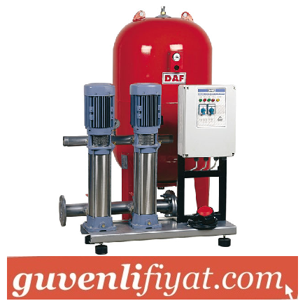 DAF DM2-3106 2x0.75 KW 1.HP 380W ÇİFT POMPALI HİDROFOR