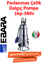 EBARA DW 100 380V 1HP Komple Paslanmaz Açık Fanlı Dalgıç Pompa
